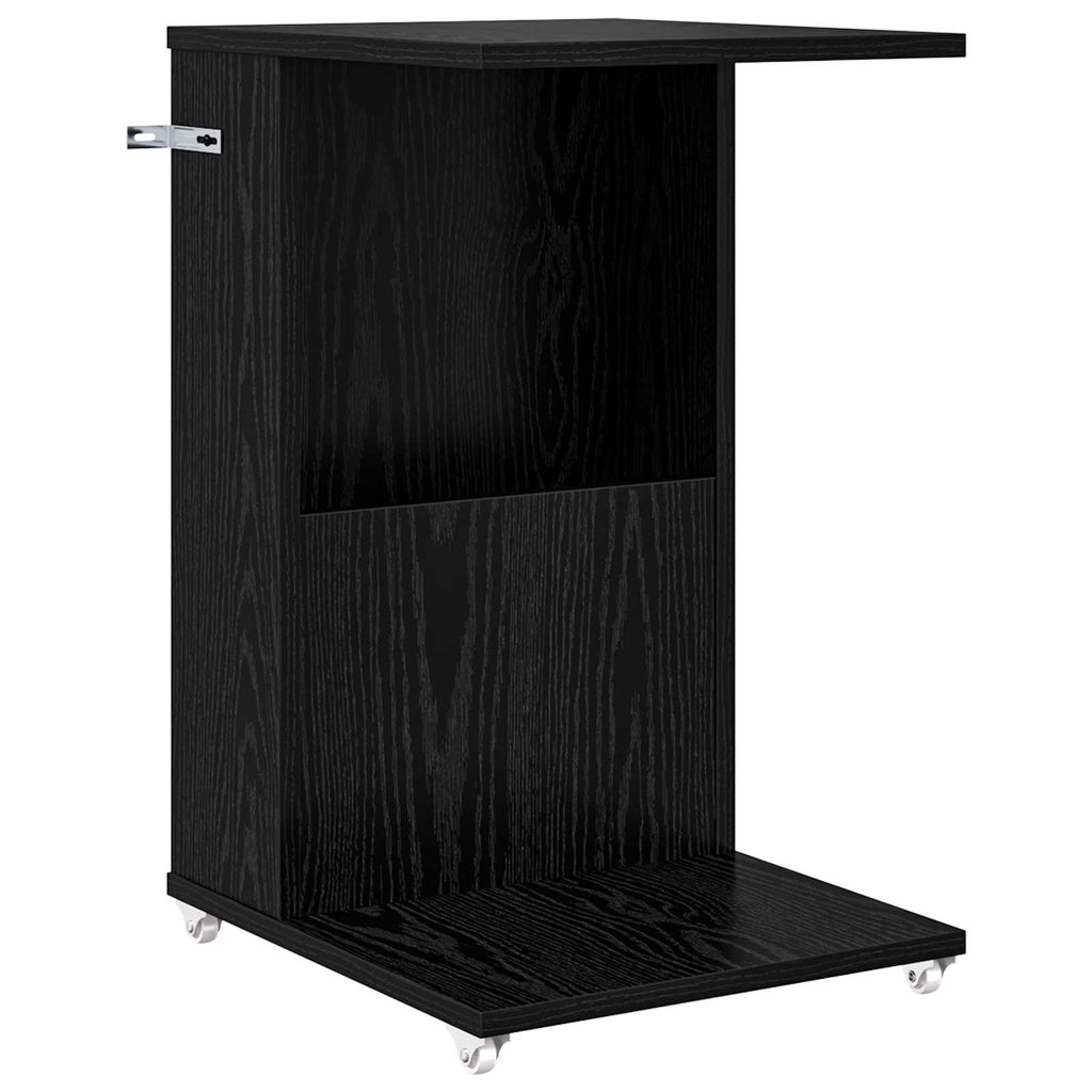 Tavolo laterale Rovere Nero 40 x 35 x 60 cm Legno multistrato