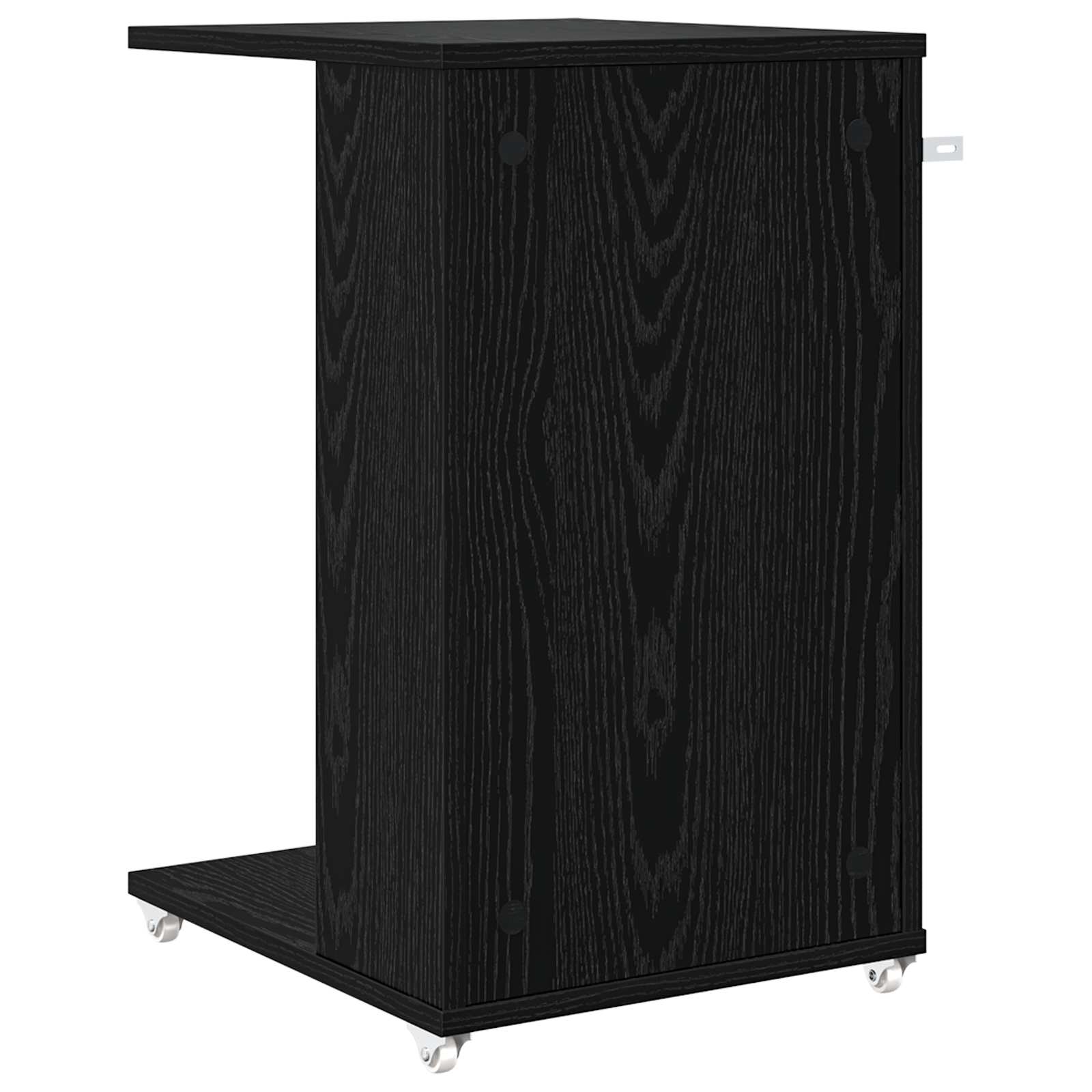 Tavolo laterale Rovere Nero 40 x 35 x 60 cm Legno multistrato