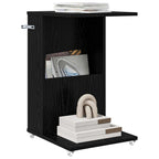 Tavolo laterale Rovere Nero 40 x 35 x 60 cm Legno multistrato