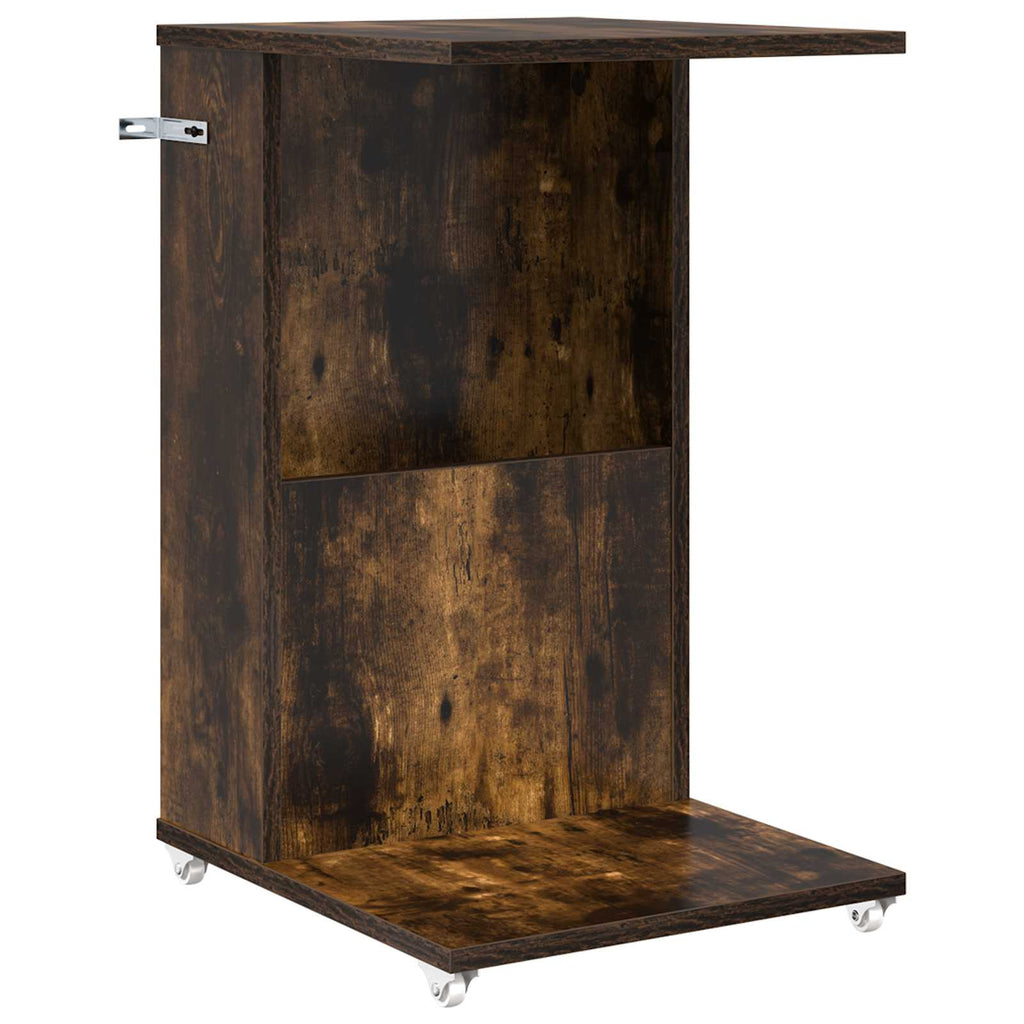 Tavolo laterale Rovere fumé 40 x 35 x 60 cm Legno multistrato