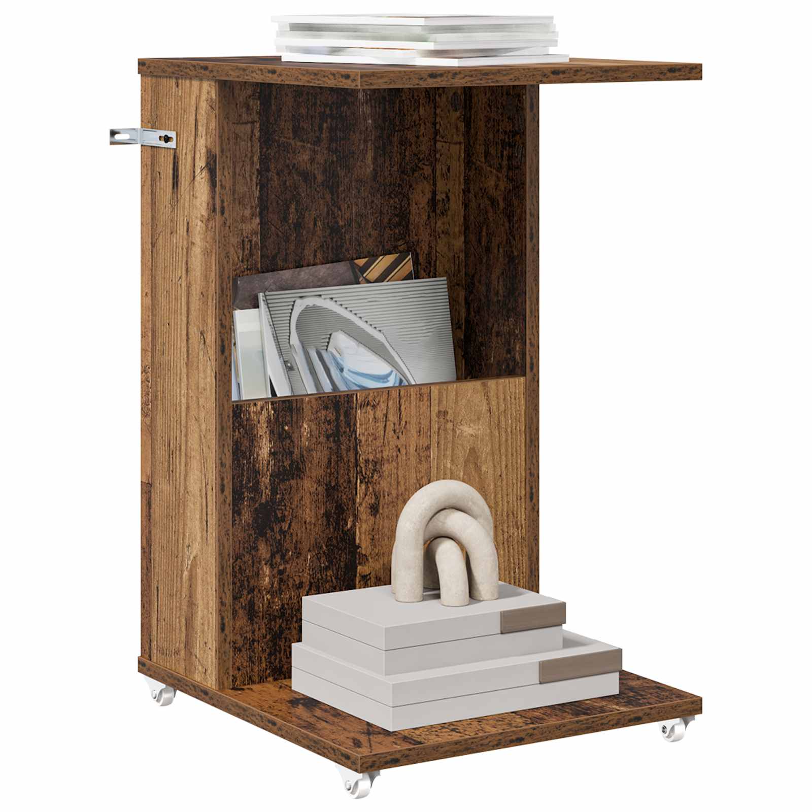 Tavolo laterale Legno vecchio 40 x 35 x 60 cm Legno multistrato