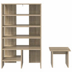 Mobile per scarpe 2 pcs Rovere Sonoma Legno multistrato