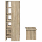 Mobile per scarpe 2 pcs Rovere Sonoma Legno multistrato
