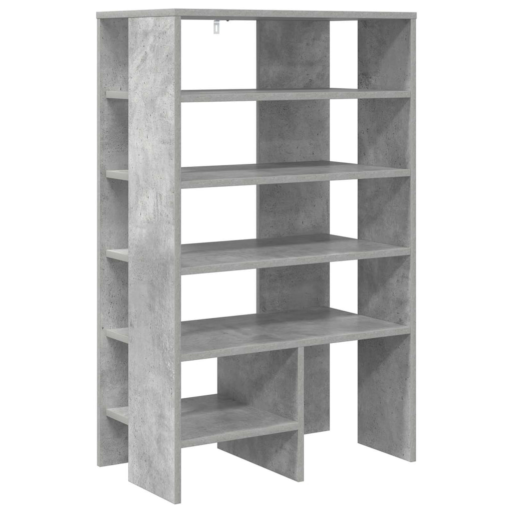 Mobile per scarpe 2 pcs Grigio cemento Legno multistrato