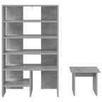 Mobile per scarpe 2 pcs Grigio cemento Legno multistrato