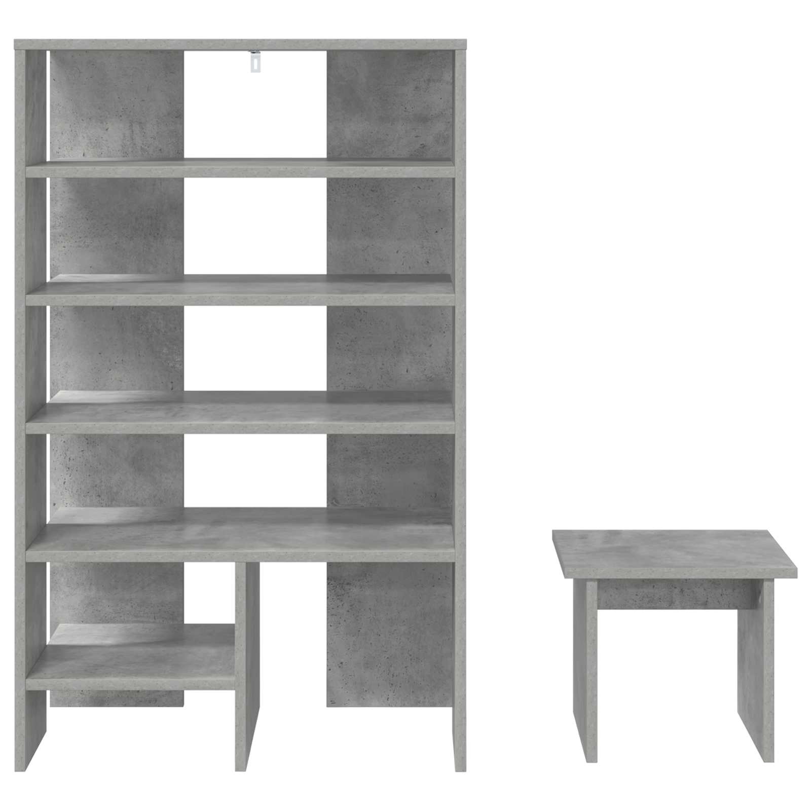 Mobile per scarpe 2 pcs Grigio cemento Legno multistrato