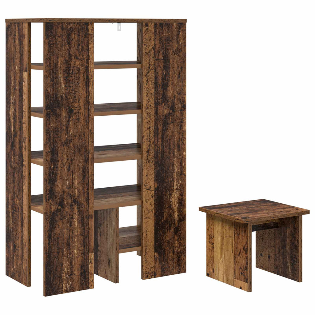 Mobile per scarpe 2 pcs Legno vecchio Legno multistrato
