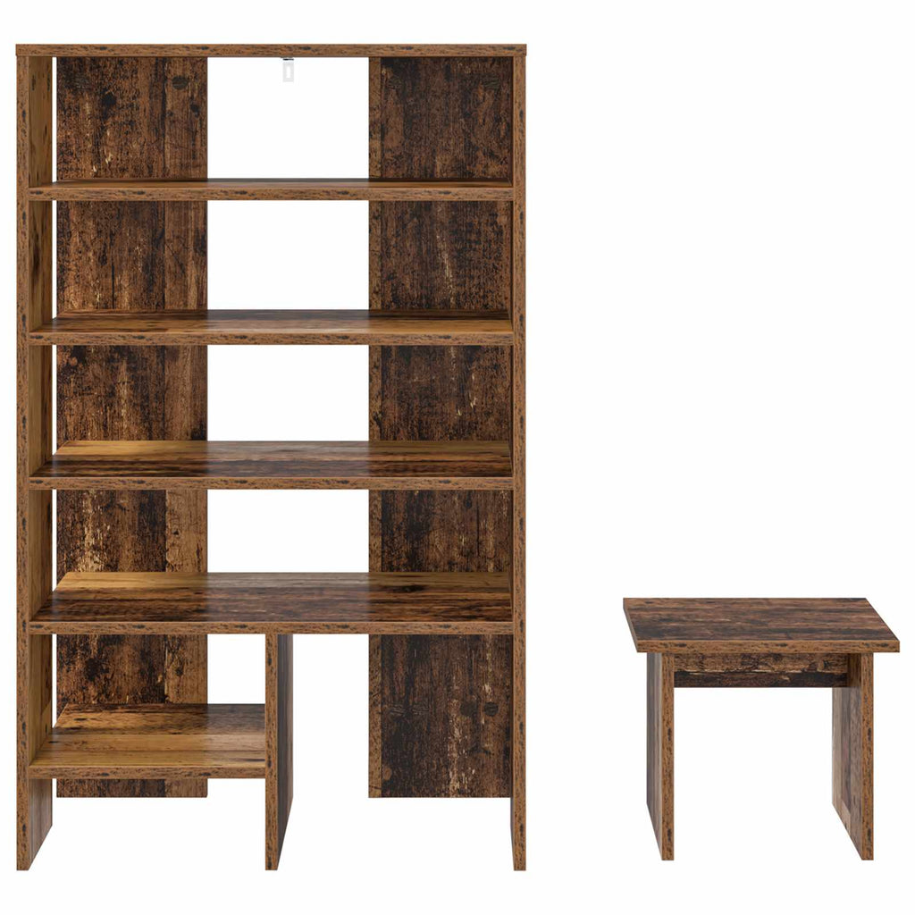 Mobile per scarpe 2 pcs Legno vecchio Legno multistrato