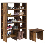 Mobile per scarpe 2 pcs Legno vecchio Legno multistrato