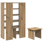 Mobile per scarpe 2 pcs Rovere artigianale Legno multistrato