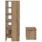 Mobile per scarpe 2 pcs Rovere artigianale Legno multistrato