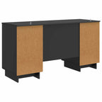 Scrivania Nero Legno ingegnerizzato 142,5 x 50 x 75 cm