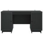 Scrivania Nero Legno ingegnerizzato 142,5 x 50 x 75 cm