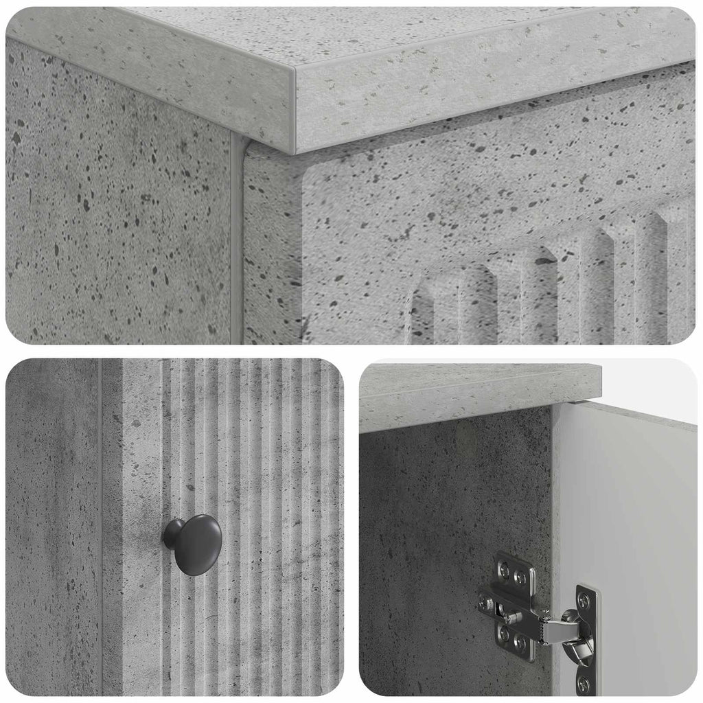 Scrivania Grigio Cemento Legno ingegnerizzato