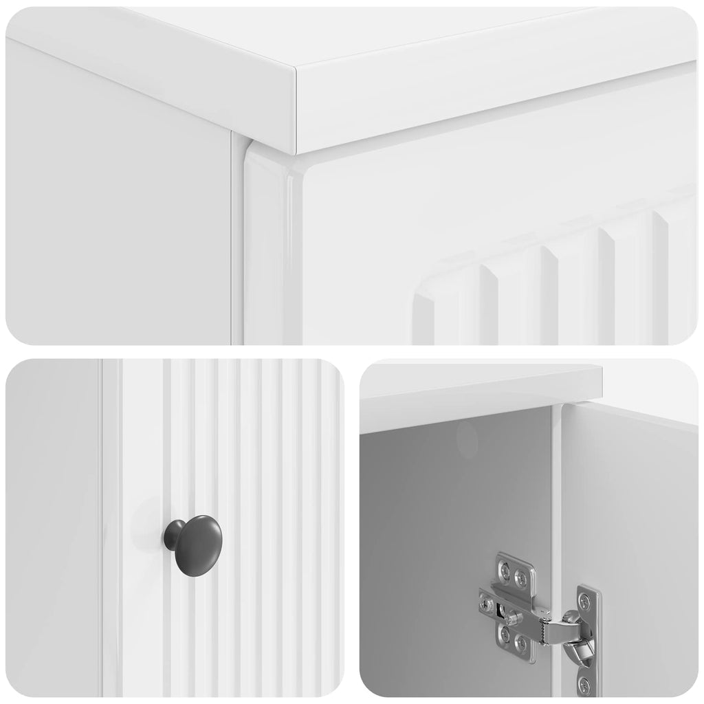 Scrivania Bianco Lucido Legno ingegnerizzato 142,5 x 50 x 75 cm