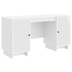 Scrivania Bianco Lucido Legno ingegnerizzato 142,5 x 50 x 75 cm