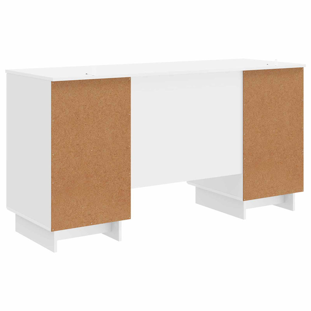 Scrivania Bianco Lucido Legno ingegnerizzato 142,5 x 50 x 75 cm