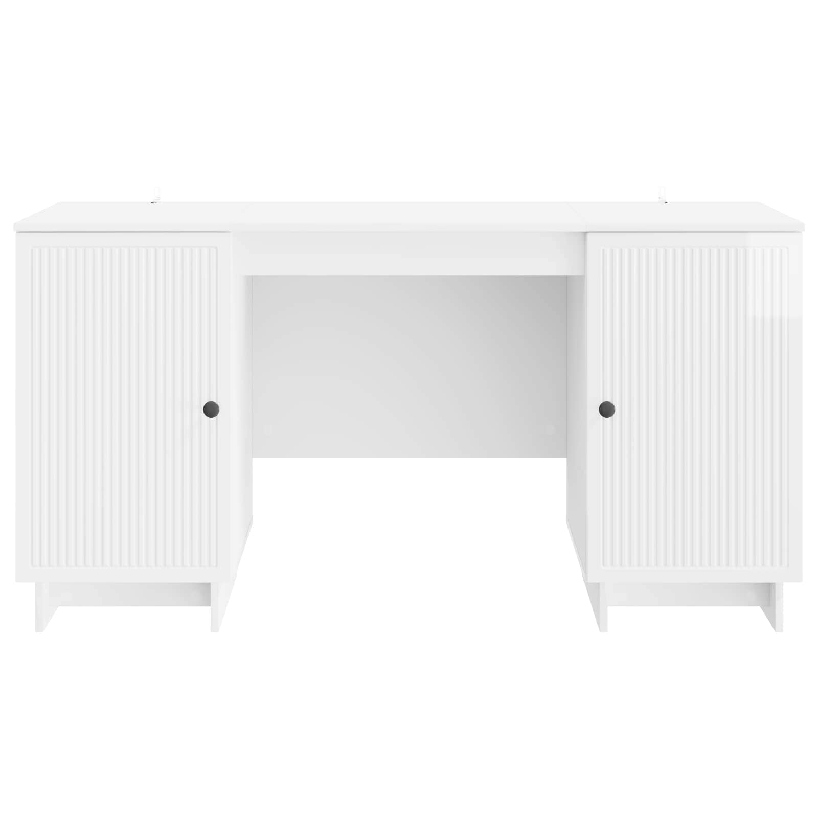 Scrivania Bianco Lucido Legno ingegnerizzato 142,5 x 50 x 75 cm