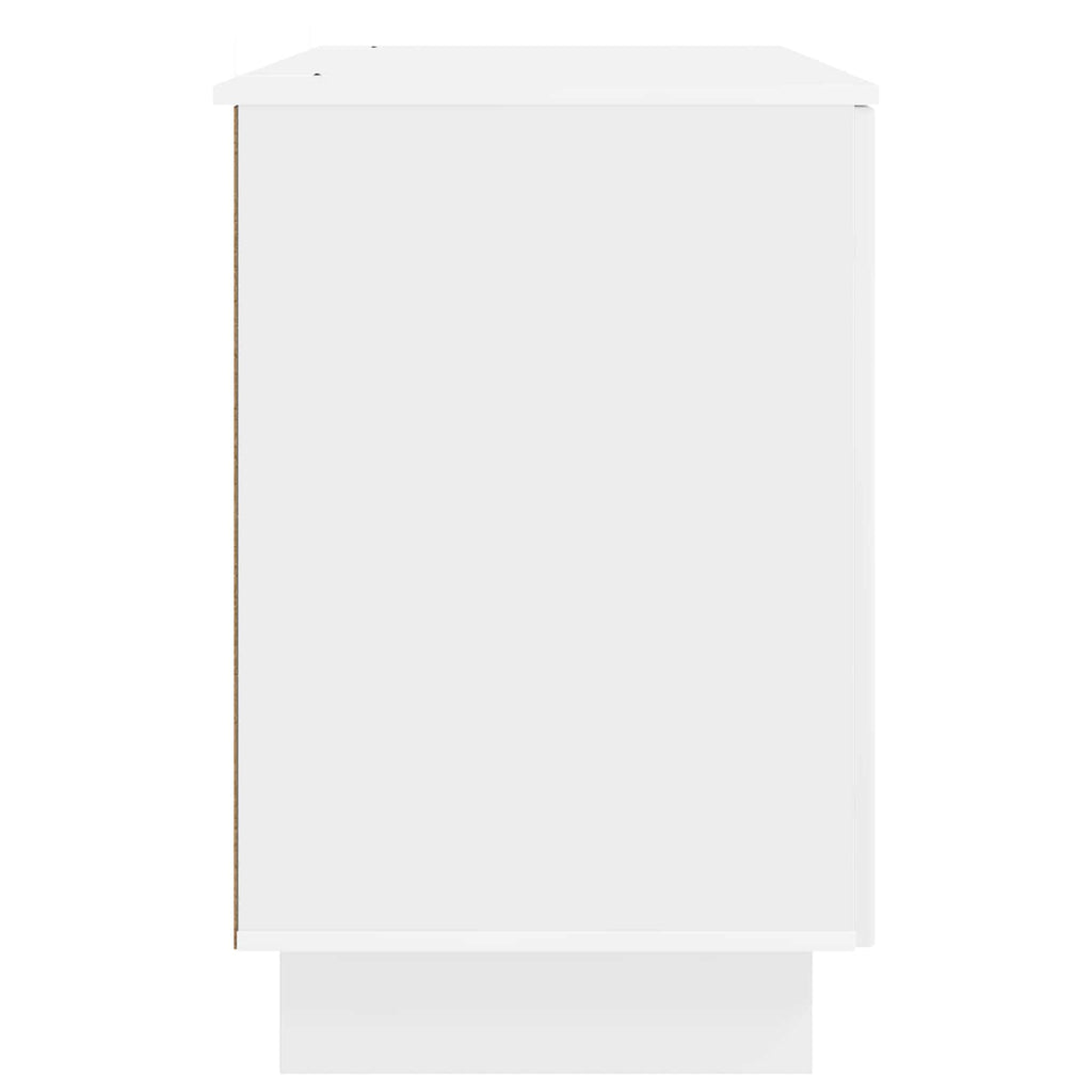 Scrivania Bianco Lucido Legno ingegnerizzato 142,5 x 50 x 75 cm
