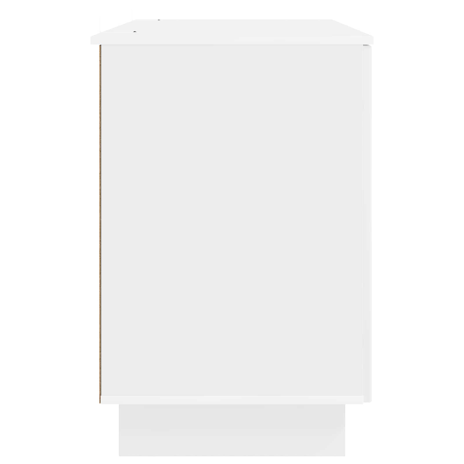 Scrivania Bianco Lucido Legno ingegnerizzato 142,5 x 50 x 75 cm