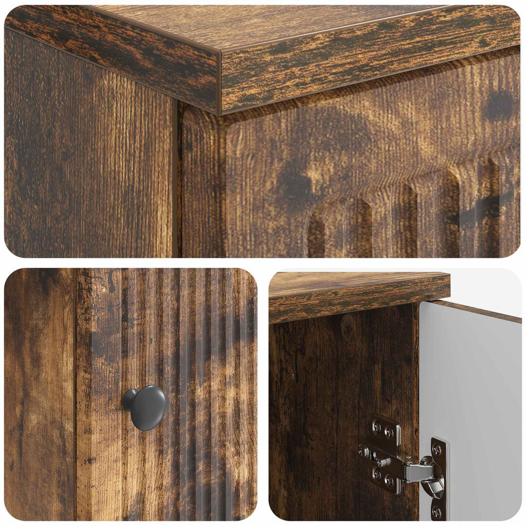 Scrivania Rovere Fumo Legno ingegnerizzato 142,5 x 50 x 75 cm