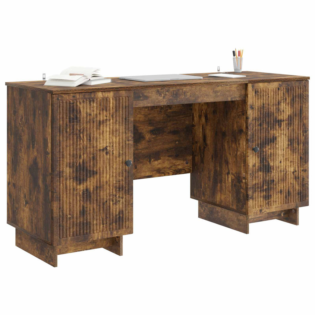 Scrivania Rovere Fumo Legno ingegnerizzato 142,5 x 50 x 75 cm