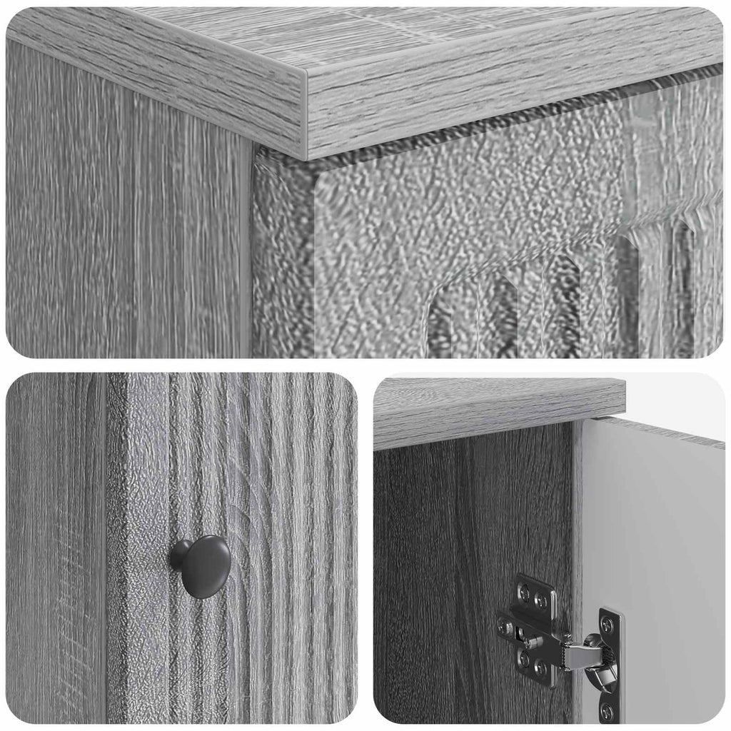 Scrivania Sonoma grigio Legno ingegnerizzato 142,5 x 50 x 75 cm