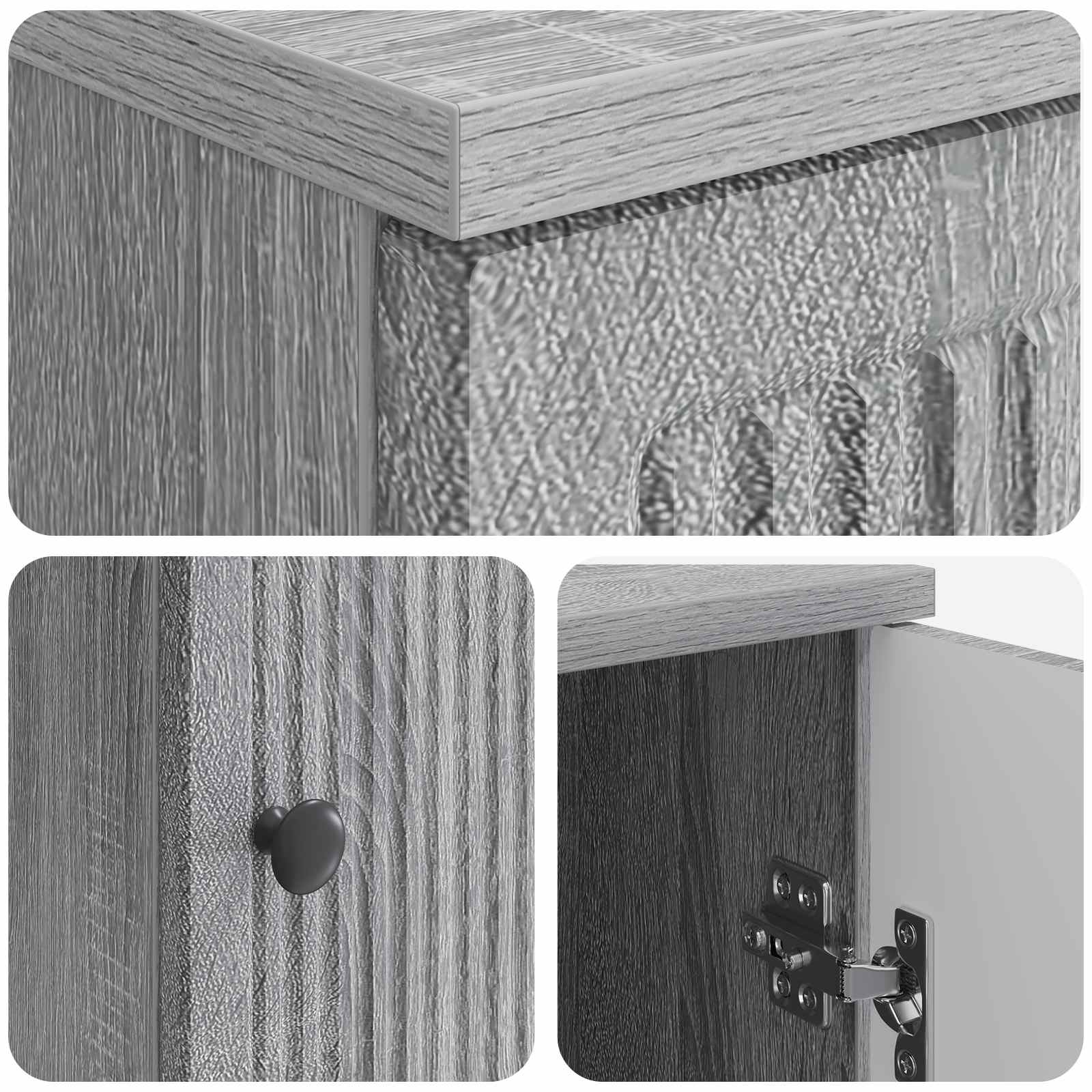 Scrivania Sonoma grigio Legno ingegnerizzato 142,5 x 50 x 75 cm