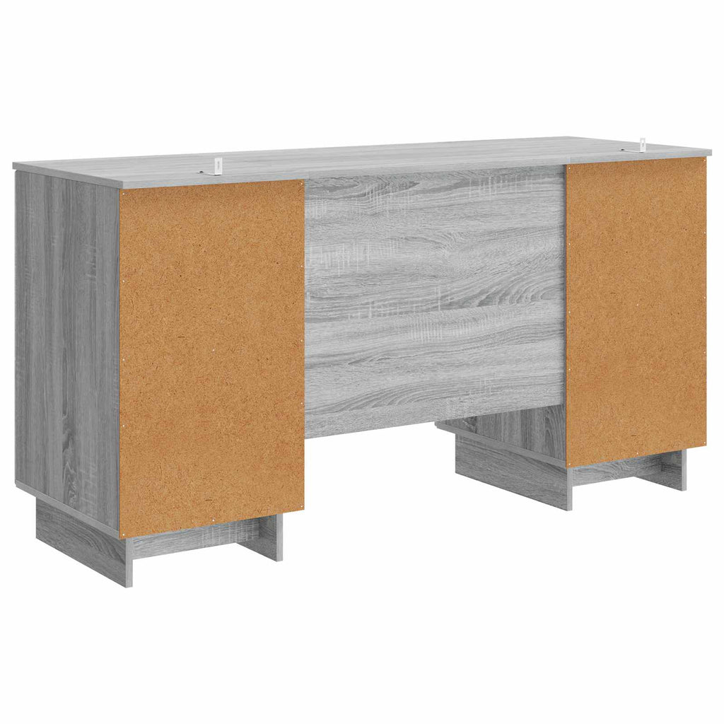 Scrivania Sonoma grigio Legno ingegnerizzato 142,5 x 50 x 75 cm
