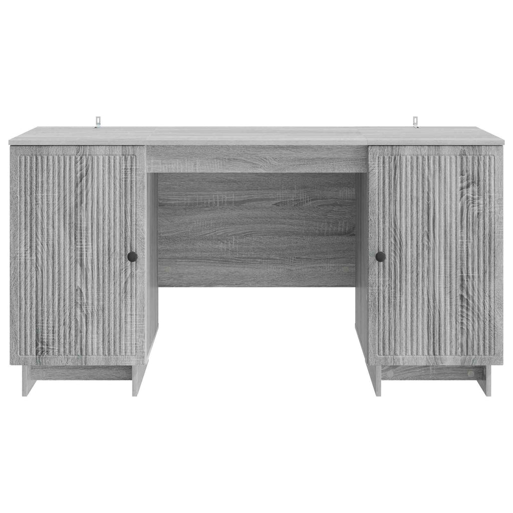 Scrivania Sonoma grigio Legno ingegnerizzato 142,5 x 50 x 75 cm