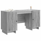 Scrivania Sonoma grigio Legno ingegnerizzato 142,5 x 50 x 75 cm
