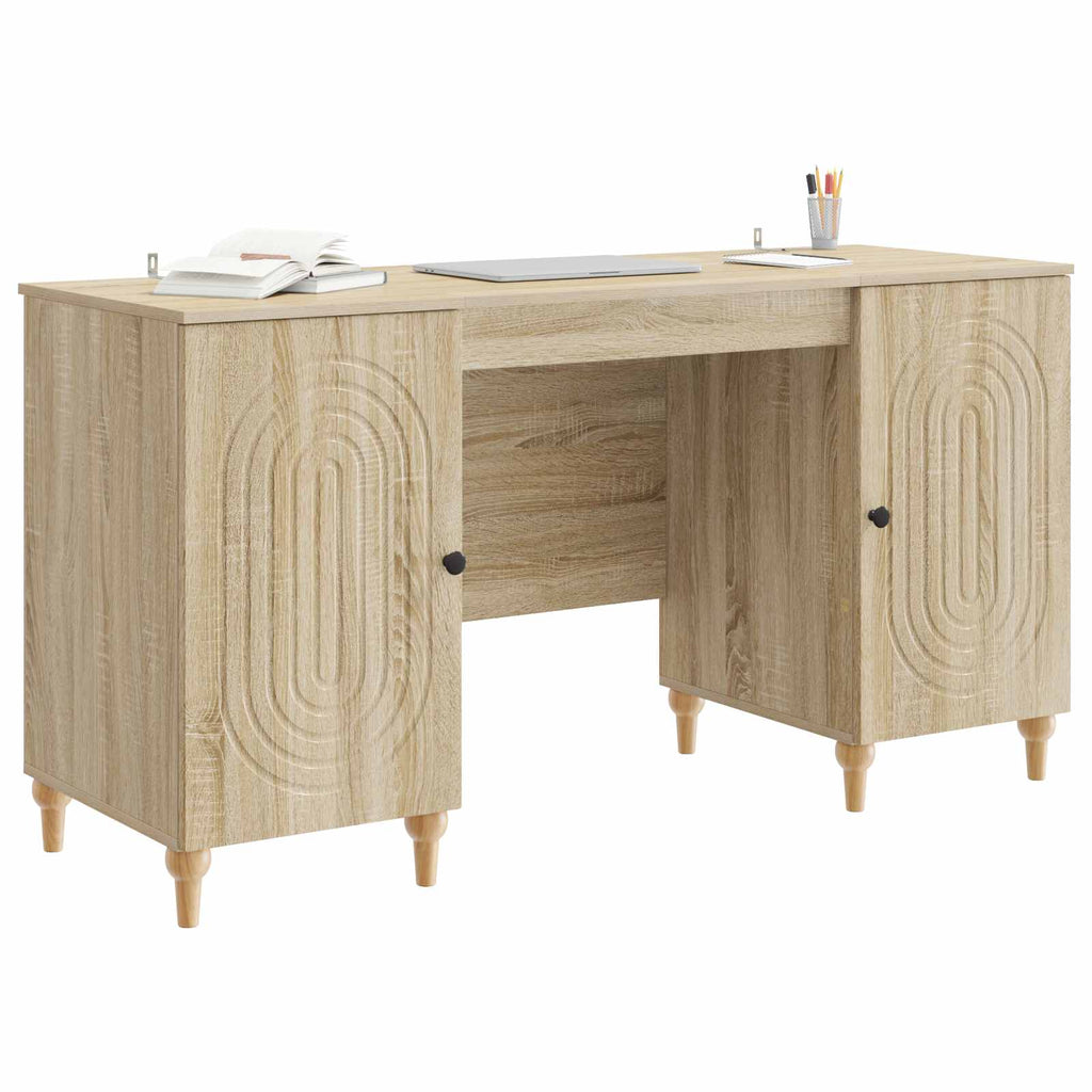 Scrivania Sonoma 142,5 x 50 x 75 cm Legno ingegnerizzato