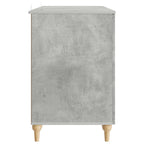 Scrivania con lo scaffale Grigio Cemento 142,5 x 50 x 75 cm