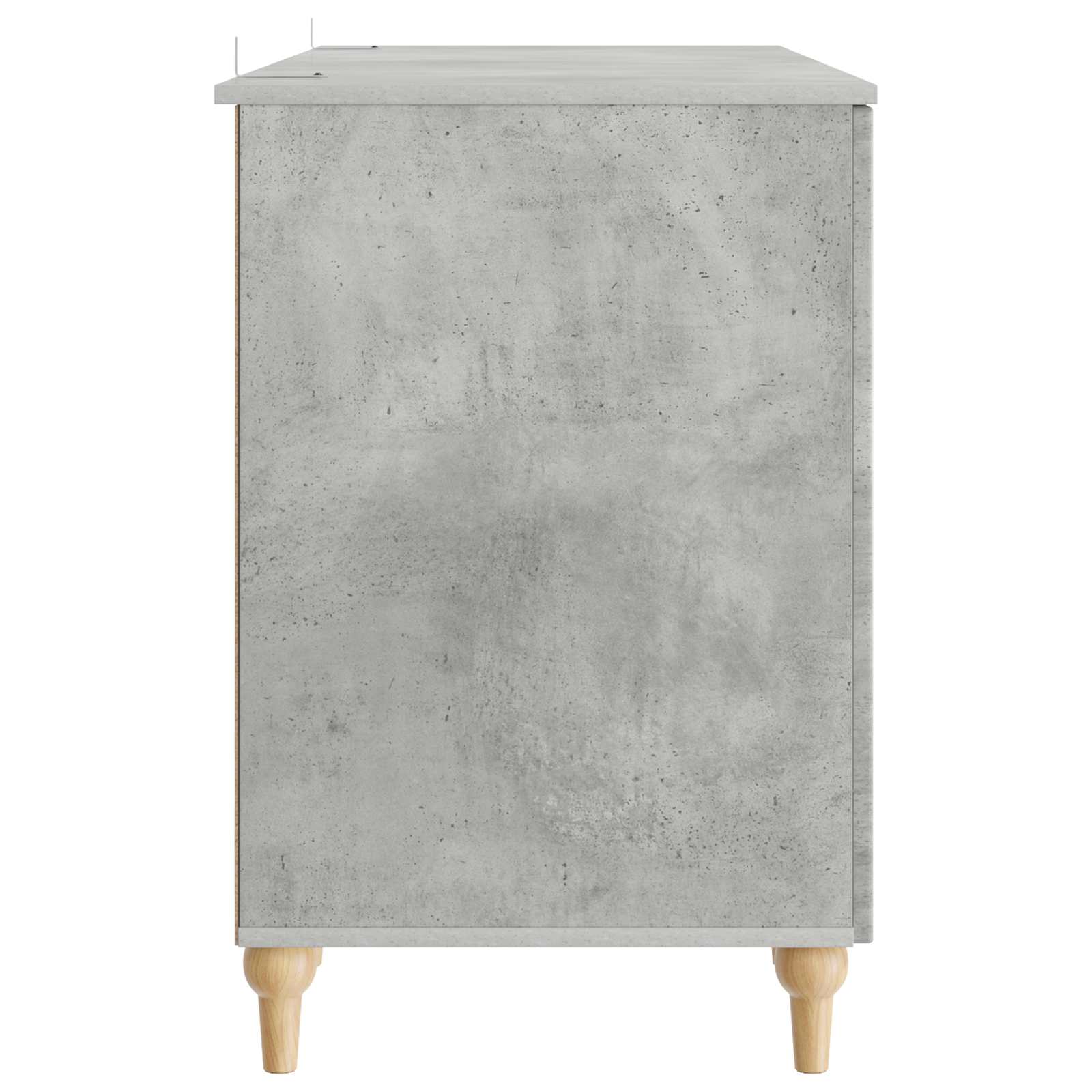 Scrivania con lo scaffale Grigio Cemento 142,5 x 50 x 75 cm