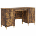 Scrivania Rovere Fumo 142,5 x 50 x 75 cm Legno ingegnerizzato