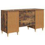 Scrivania Rovere Fumo 142,5 x 50 x 75 cm Legno ingegnerizzato