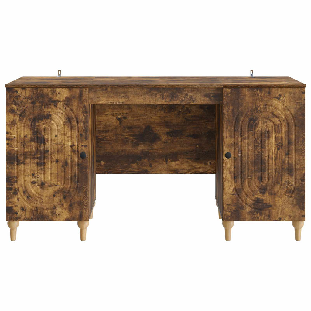 Scrivania Rovere Fumo 142,5 x 50 x 75 cm Legno ingegnerizzato