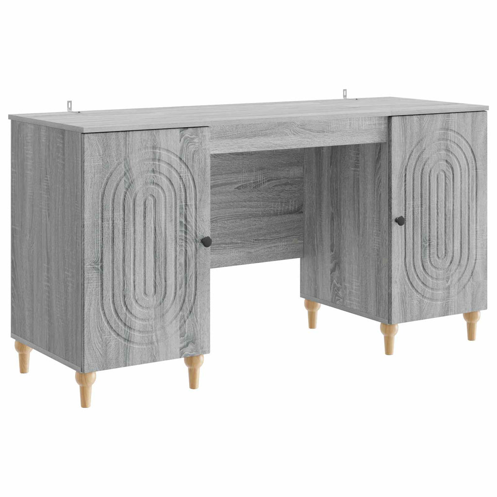 Scrivania Grigio Sonoma 142,5 x 50 x 75 cm Legno ingegnerizzato