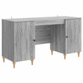 Scrivania Grigio Sonoma 142,5 x 50 x 75 cm Legno ingegnerizzato