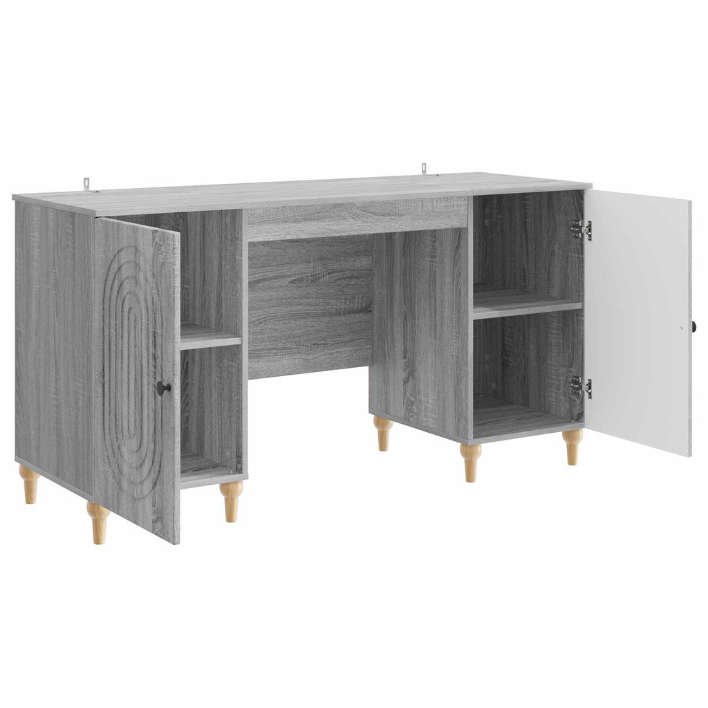 Scrivania Grigio Sonoma 142,5 x 50 x 75 cm Legno ingegnerizzato