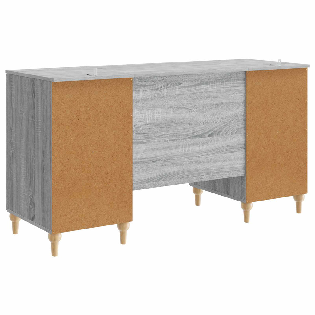 Scrivania Grigio Sonoma 142,5 x 50 x 75 cm Legno ingegnerizzato