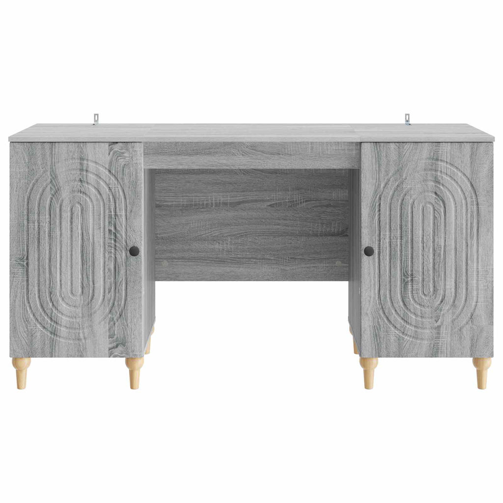 Scrivania Grigio Sonoma 142,5 x 50 x 75 cm Legno ingegnerizzato