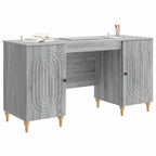 Scrivania Grigio Sonoma 142,5 x 50 x 75 cm Legno ingegnerizzato
