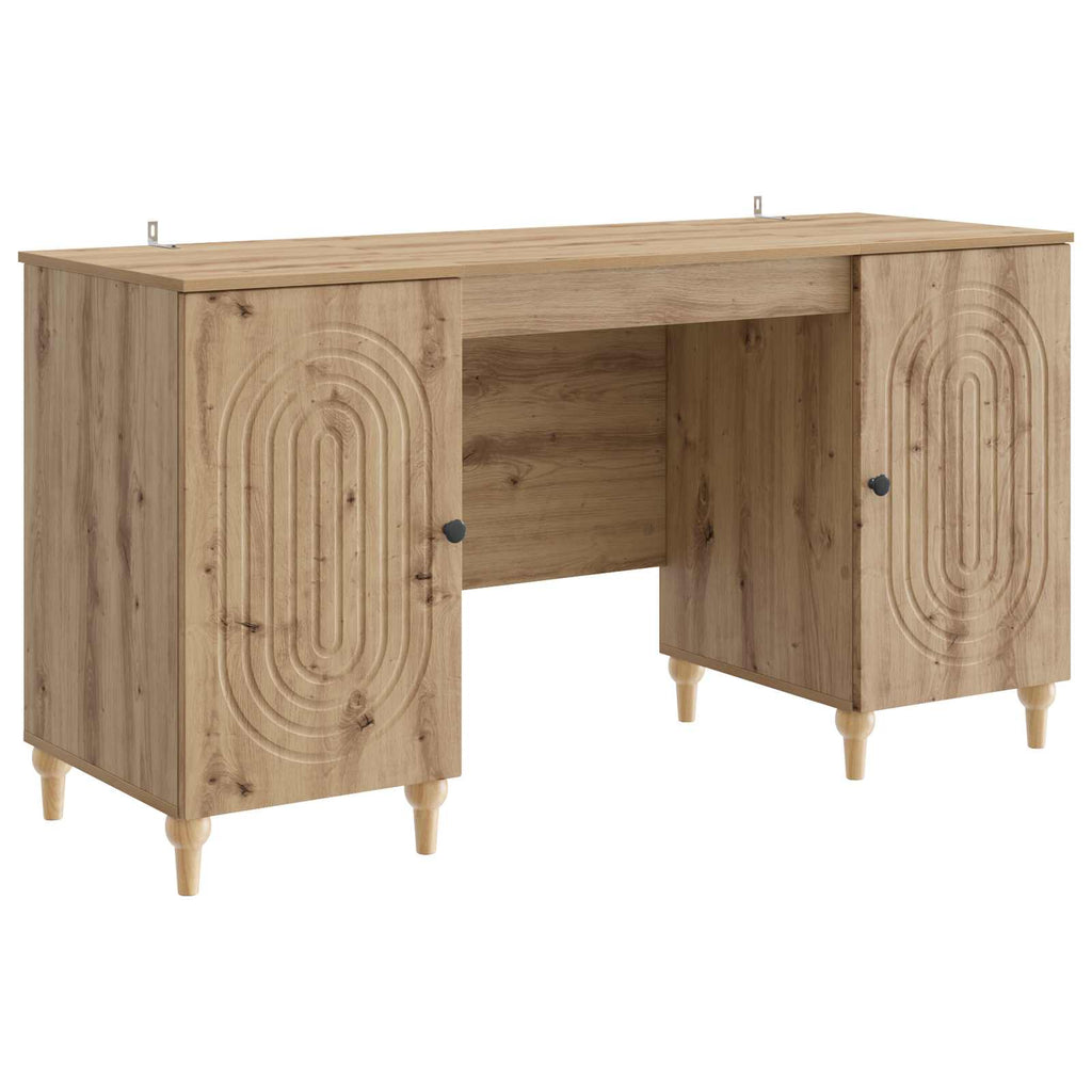 Scrivania con lo scaffale Rovere Artigianale 142,5 x 50 x 75 cm