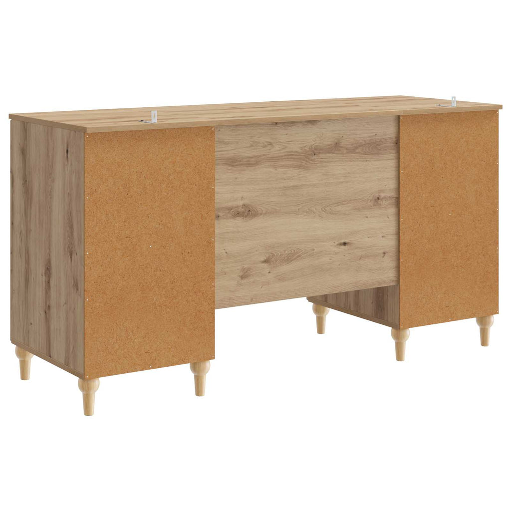 Scrivania con lo scaffale Rovere Artigianale 142,5 x 50 x 75 cm