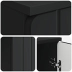 Scrivania Nero 142,5 x 50 x 75 cm Legno ingegnerizzato