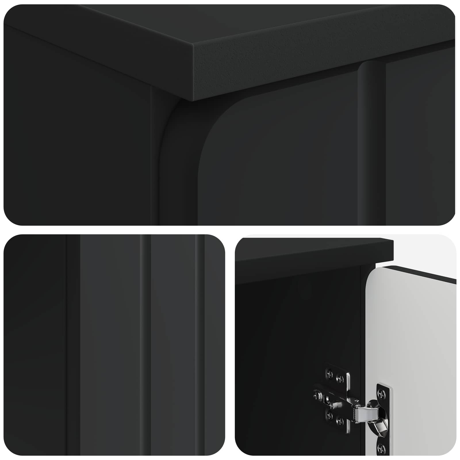 Scrivania Nero 142,5 x 50 x 75 cm Legno ingegnerizzato