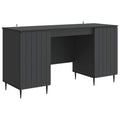 Scrivania Nero 142,5 x 50 x 75 cm Legno ingegnerizzato