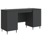 Scrivania Nero 142,5 x 50 x 75 cm Legno ingegnerizzato