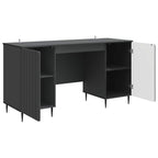 Scrivania Nero 142,5 x 50 x 75 cm Legno ingegnerizzato